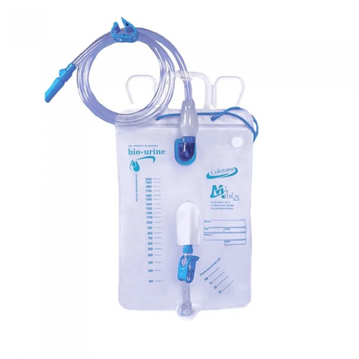 COLETOR URINA SISTEMA FECHADO 2000ML BIO URINE